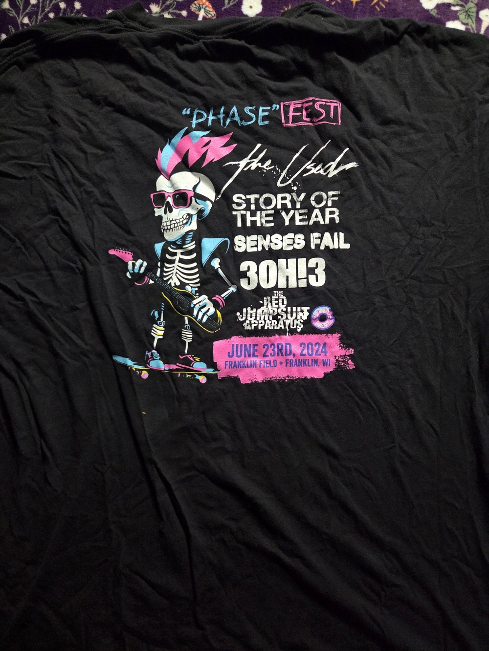 2024 Phase Fest It wasn't a phase festival tour band tee t shirt 3xl